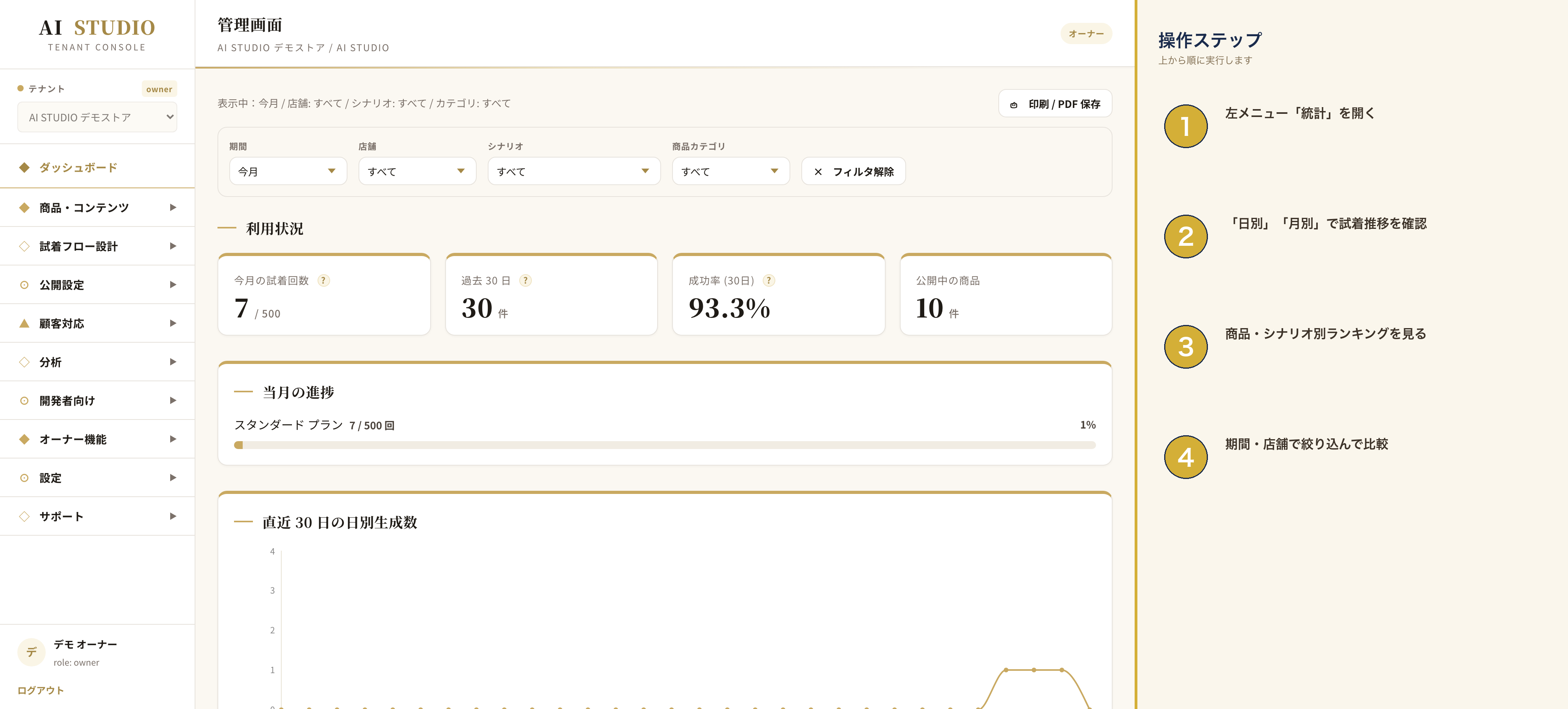 stats-analytics 画面例